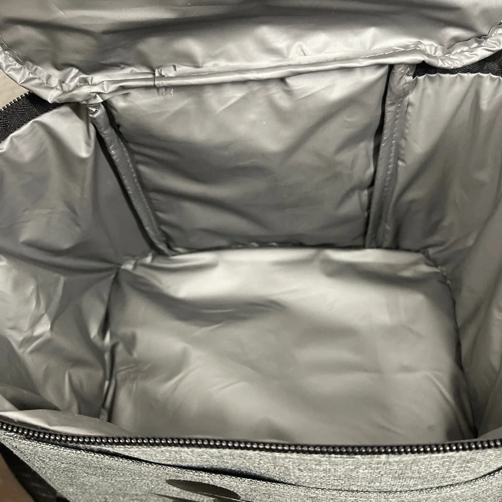 Disney Security Mickey Mouse Insulated Lunch Bag Grey Dual Compartment Cooler